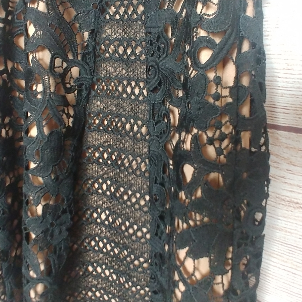 Chelsea28 black lace fit-and-flare dress Xs new - Picture 3 of 5